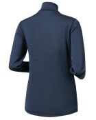Coltrui van 100% merinowol met marineblauwe Bjork-ritssluiting