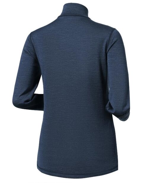 Coltrui van 100% merinowol met marineblauwe Bjork-ritssluiting