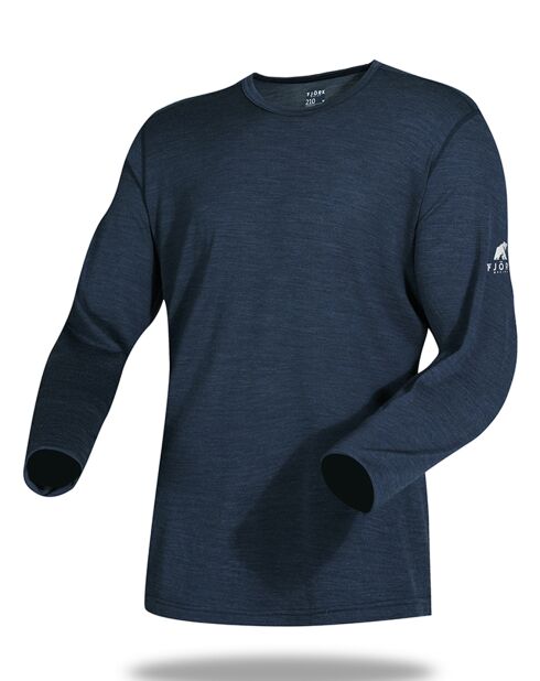 Finn marineblauer Pullover aus 100% Merinowolle