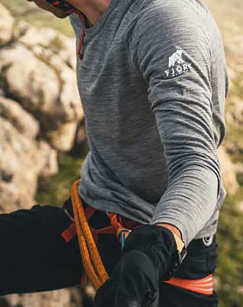 Sous-Pull 100% Laine Mérinos manches longues gris
