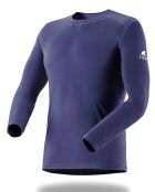 Finn blauer Pullover aus 100% Merinowolle