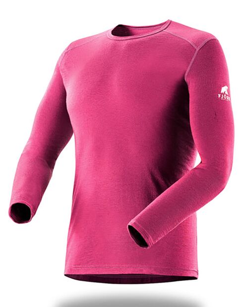 Pull 100% Laine Mérinos Finn rose