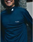 Sous-pull 100% Laine Mérinos col roulé avec zip Finn bleu marine