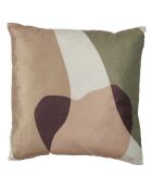 Coussin Sherpa imprimé multicolore - 40x40 cm