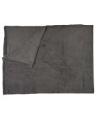 Plaid en Microfibre gris foncé - 150x200 cm