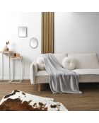 Plaid en Microfibre gris clair - 150x200 cm