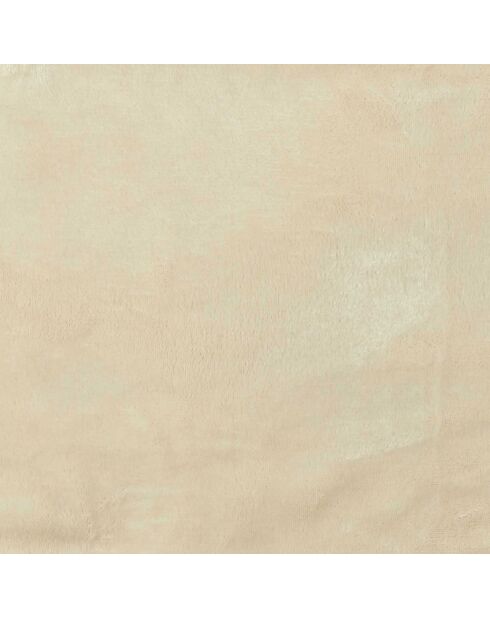 Plaid en Flanelle crème - 125x150 cm