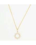 Ton Soleil Zirkonium geelgouden hanger