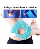 Genouillère chaude et froide bleue