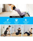Cinturón ajustable de yoga negro