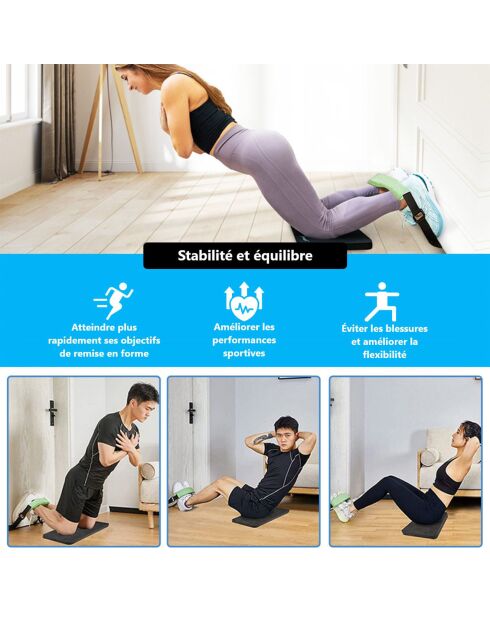 Cinturón ajustable de yoga negro