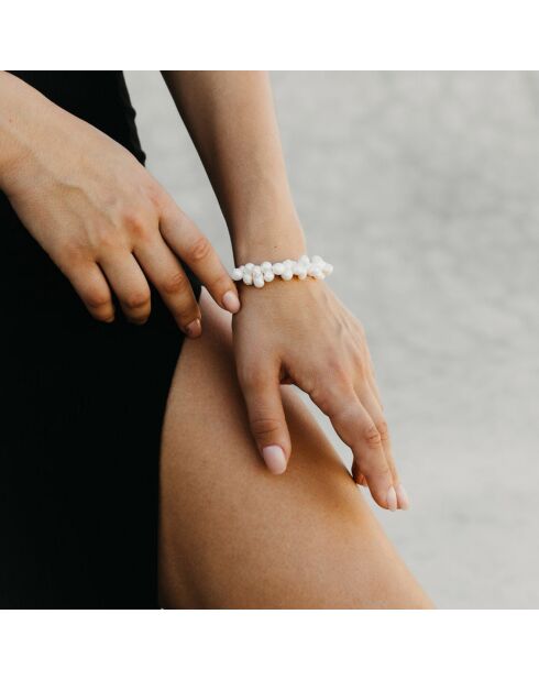 Bracciale Rita placcato in oro e perle coltivate