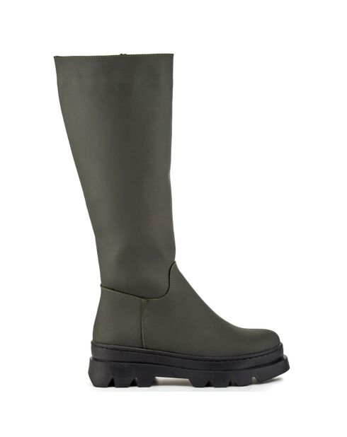 Bottes Thao kaki - Talon 5 cm