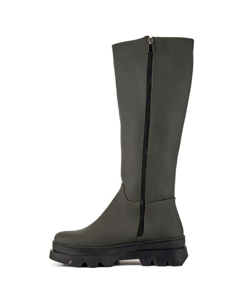 Bottes Thao kaki - Talon 5 cm