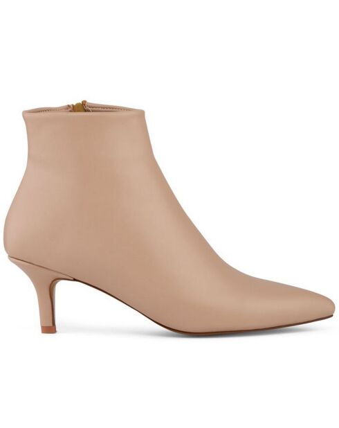 Bottines Marielle beige - Talon 6 cm