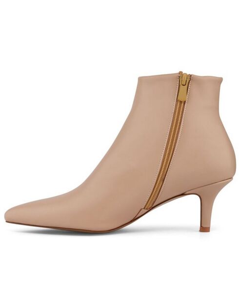Bottines Marielle beige - Talon 6 cm