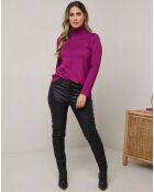 Top en Coton mélangé Botzaris prune