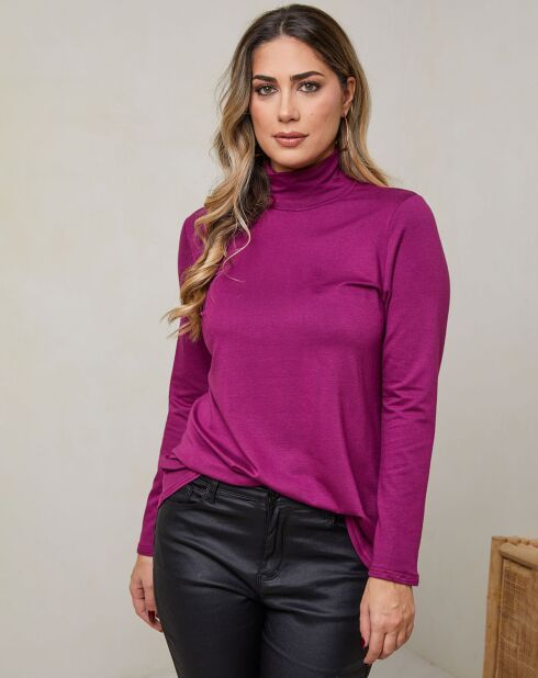 Top en Coton mélangé Botzaris prune
