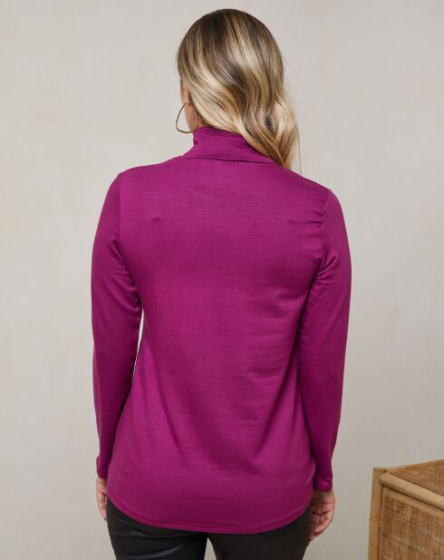 Top en Coton mélangé Botzaris prune