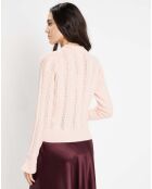 Pull en Laine mélangée Parure rose