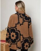 Manteau en Laine mélangé Isaya noir