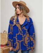Manteau en Laine mélangé Isaya royal