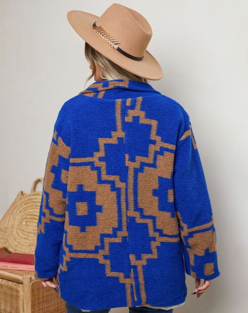 Manteau en Laine mélangé Isaya royal