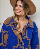 Manteau en Laine mélangé Isaya royal