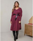 Robe Janet pourpre