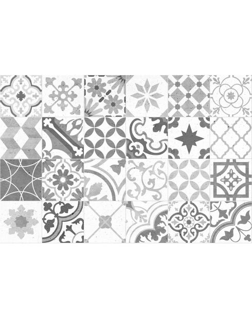 Crédence adhésive Carreaux de Ciment multicolore - 60x90 cm