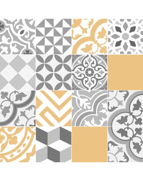 Crédence adhésive Carreaux de Ciment multicolore - 60x60 cm
