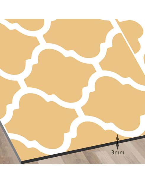 Crédence adhésive Carreaux de Ciment multicolore - 60x90 cm