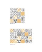 Crédence adhésive Carreaux de Ciment multicolore - 60x90 cm
