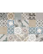 Crédence adhésive Carreaux de Ciment multicolore - 60x90 cm