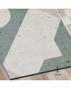 Crédence adhésive Carreaux de Ciment multicolore - 60x90 cm