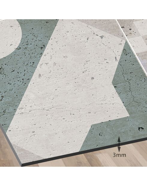 Crédence adhésive Carreaux de Ciment multicolore - 60x90 cm