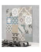 Crédence adhésive Carreaux de Ciment multicolore - 60x90 cm