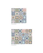 Crédence adhésive Carreaux de Ciment multicolore - 60x90 cm