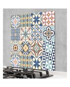 Crédence adhésive Carreaux de Ciment multicolore - 60x60 cm