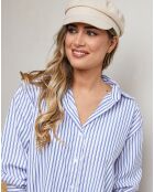 Chemise Leonise bleu/blanc