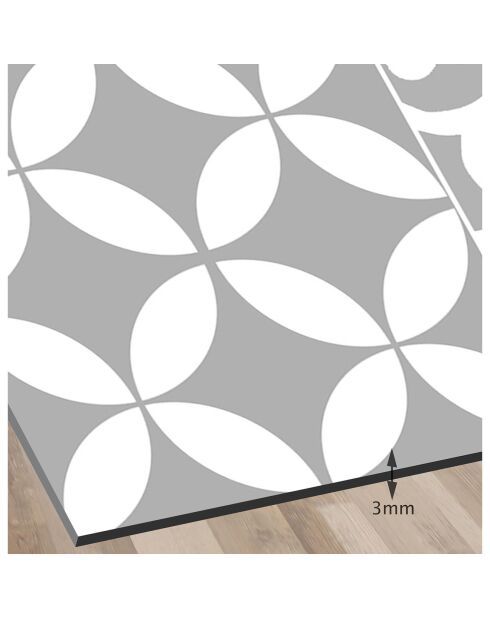 Crédence adhésive Carreaux de Ciment multicolore - 60x60 cm