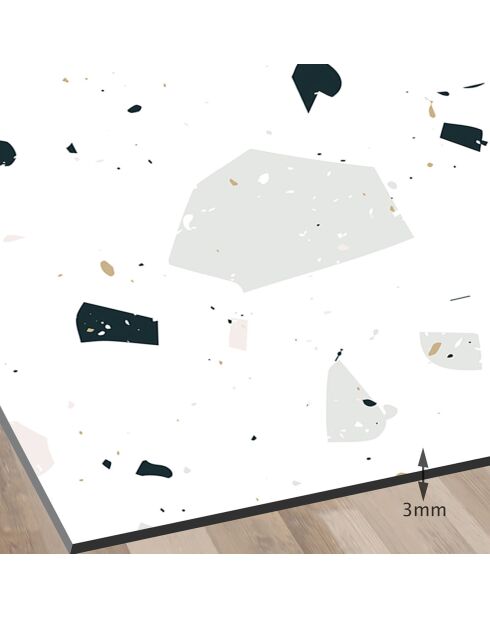 Crédence adhésive Terrazzo multicolore - 70x90 cm