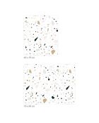 Crédence adhésive Terrazzo multicolore - 70x90 cm
