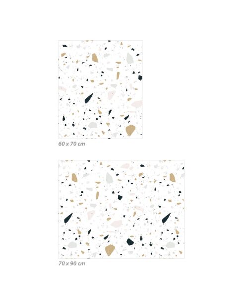 Crédence adhésive Terrazzo multicolore - 70x90 cm