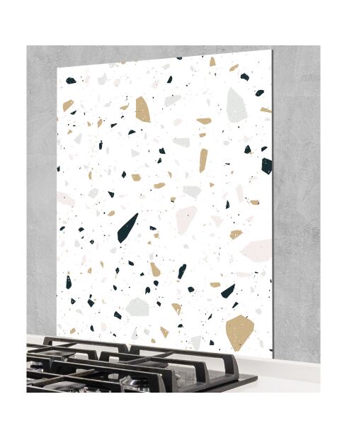 Crédence adhésive Terrazzo multicolore - 70x90 cm