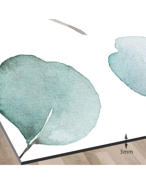 Crédence adhésive Feuilles multicolore - 60x70 cm