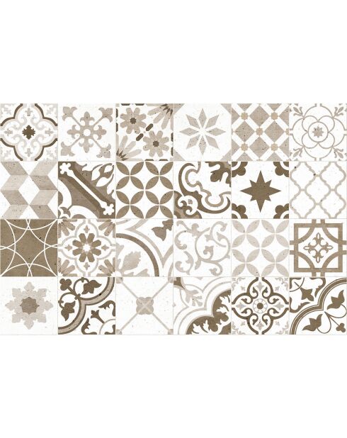 Crédence adhésive Carreaux de Ciment multicolore - 60x90 cm