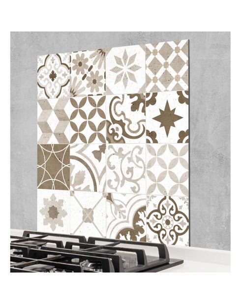Crédence adhésive Carreaux de Ciment multicolore - 60x60 cm