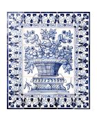 Crédence adhésive Faïence multicolore - 60x70 cm