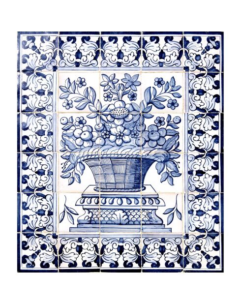 Crédence adhésive Faïence multicolore - 60x70 cm